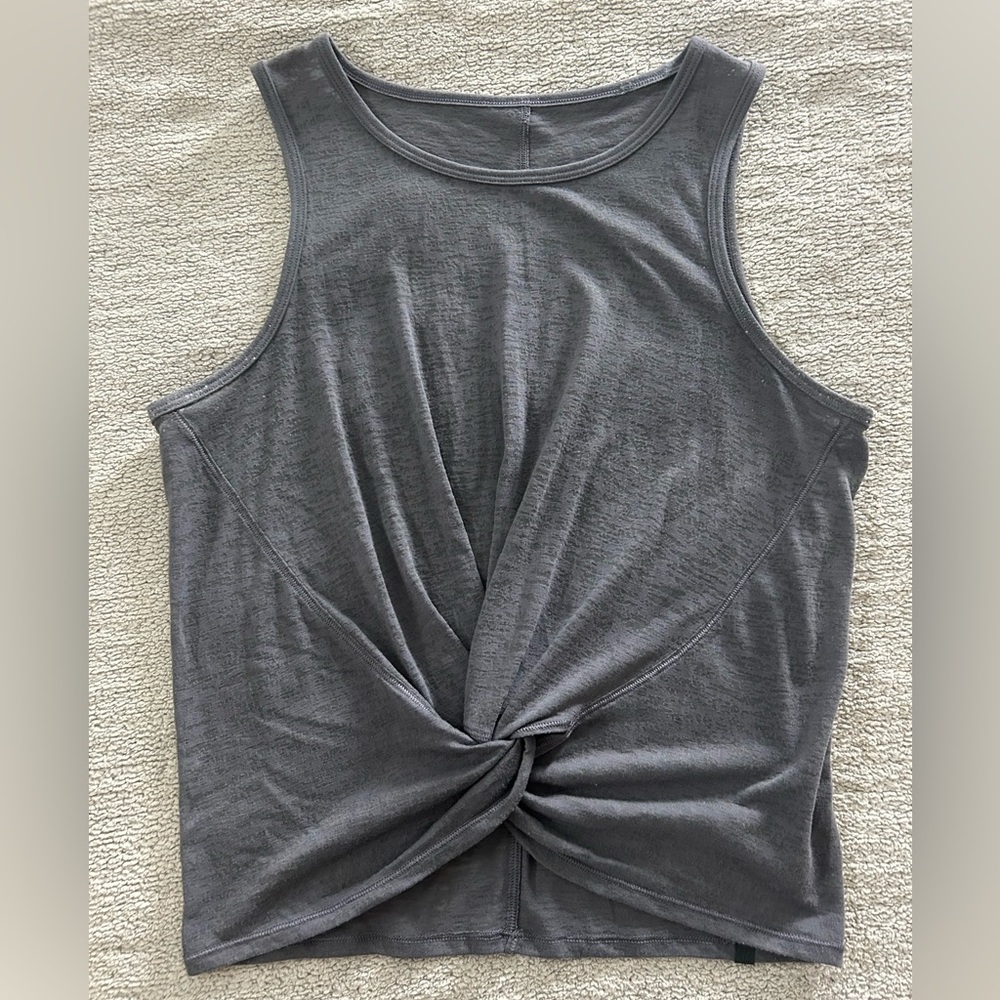 Lululemon Athletica Gray Crescent Tank